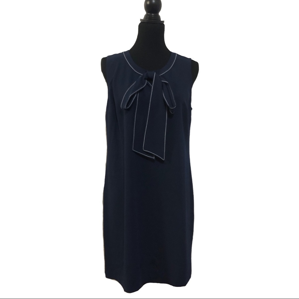 Maison Jules Bow-detail Sheath Dress